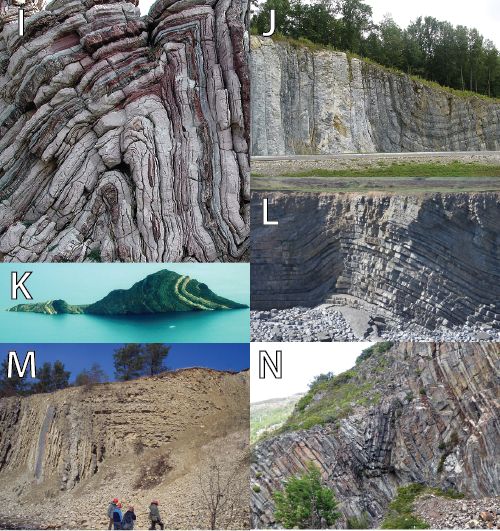 Photos of ductile deformation