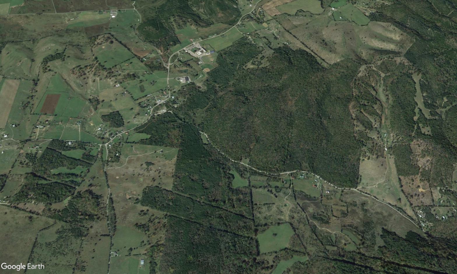 Satellite view near Natural Tunnel State Park, Virginia