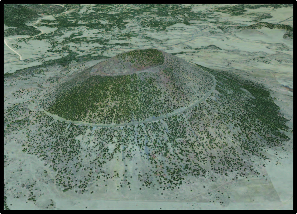 View of Capulin volcano