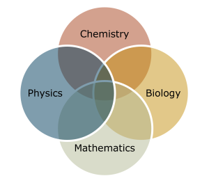 A Venn-diagram showing the different sciences